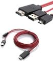 MHL Kit Universal MHL Micro USB to HDMI Cable 6.5 Feet/2M 1080P HDTV Adapter 100% work only android mobile. 