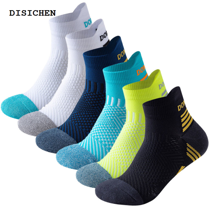 DISICHEN%20New%20Sock%20Running%20Sports%20Men%20Marathon%20Women%202023%20Fitness%20Thickened%20Professional%20Cushioned%20Short%20Tube%20Low%20Cut%20Boat%20Ankle%20Socks%20-%20Image%202