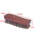Natural wood Bristle Horse Hair Shoe Boot Brush Care Clean Shine Polish Brush Eatop. 
