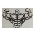 NEXO DECOR Vinyl Bodybuilder Wall Decal Multicolor Self Adhesive Sticker 41 cm x 27 cm. 