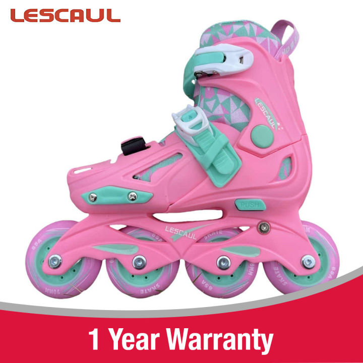 Pink Skate Shoes for Kids – Comfortable Roller Skate Sneakers with Flashing LED Wheels, Adjustable Roller Shoes for Girls & Boys, Stylish Sports Shoes for Outdoor Fun