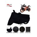 Waterproof Black Bike/Motorcycle Body Cover for KTM RC200 with Zip Storage Bag. 