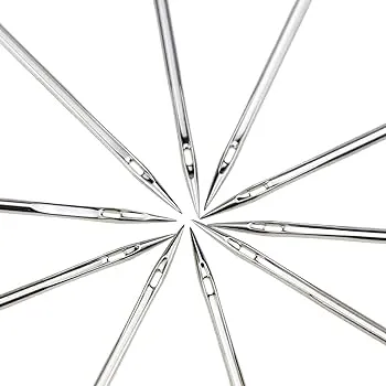 Hookcart%2020%20Piece%20Sewing%20Machine%20Needles%20100/16%20HA%20x%201%20Works%20with%20All%20Automatic%20and%20Electric%20Machines%20(%20USHA%20/%20Singer%20/%20Brother%20)%20Needle%20Type%20:%20One%20Side%20Flat%20Choti%20Machine%20Sui%20-%20Image%202