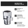 Shower Head Shut Off Valve Shower Flow Control Valve G1/2 Flow Pressure Regulator for Handheld Shower Bidet Sprayer. 