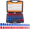 Portable Thread Tester Easy to Use Standard and Metric,44 Male/Female Gauges. 