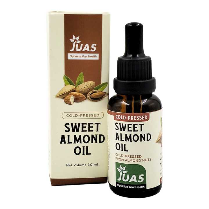 JUAS 30ml Sweet Almond Oil Cold-pressed (with Dropper)