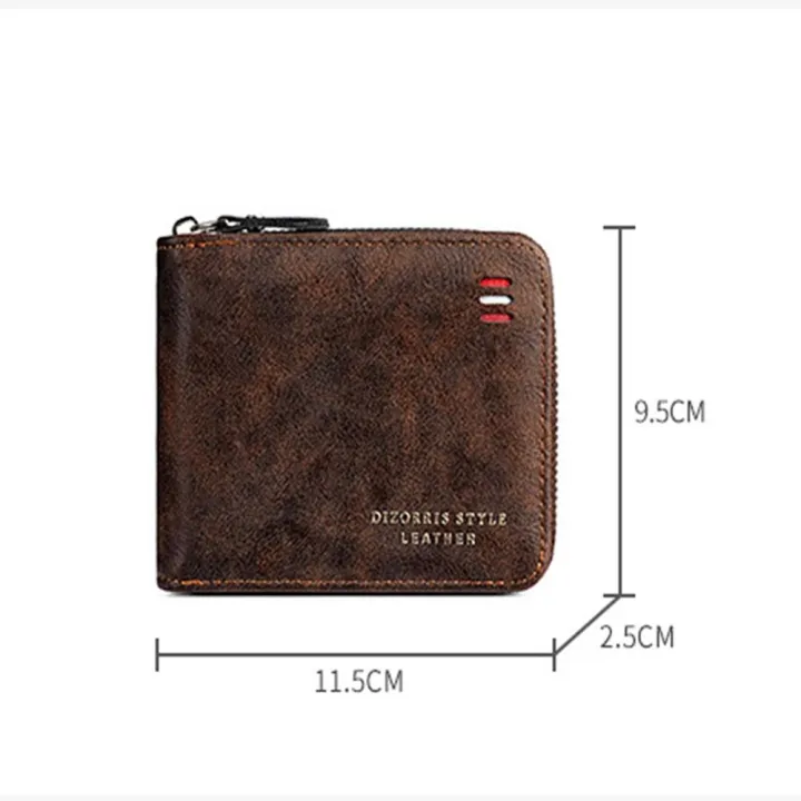 Zippered%20Men'S%20Wallet%20Convenient%20Fashion%20Multi-Card%20Holder%20Classic%20Retro%20Coin%20Purse%20for%20Fashion%20Use%20Gift%20For%20Men%20Travel%20-%20Image%204