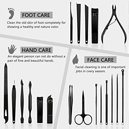 Manicure%20Set%20Professional%20Pedicure%20Kit%20Nail%20Clippers%20Set%20for%20Facial%20Fingernails%20and%20Toenails%2018%20PCS%20-%20Image%203