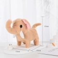 Electric Plush Toy Walking Sounding Moving Velvet Cartoon Elephant Toy For Boys Girls Electronic Pets. 