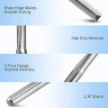 5PCS Two Flutes Spiral Carbide Mill Tool Cutters for CNC Router, Compression Wood End Mill Cutter Bits, 3.175X17mm. 