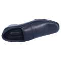 Black Leather None Lace Black Horse  Formal Shoes For Men. 