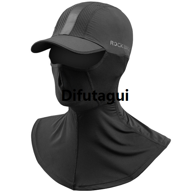 Difutagui ROCKBROS Bicycle Masks Summer ice silk Masks Hats Cycling Men Bargain price Women Full Face Hat Breathable Cool Headband Bike Caps