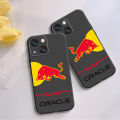 Fashion Red Bull Logo Phone Case For Apple iPhone 15 14 13 12 11 SE XS XR X 7 8 6 mini Plus Pro MAX Soft Black Cover. 