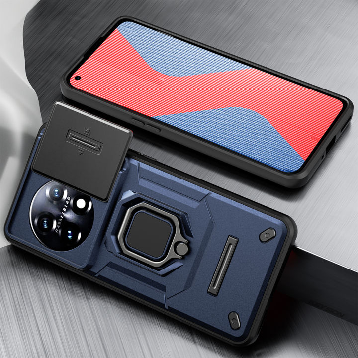 2025SMGSLIB%20KEYSION%20Shockproof%20Armor%20Case%20for%20Oneplus%2011%205G%2011R%2012%20Slide%20Camera%20Lens%20Protection%20Ring%20Stand%20Phone%20Cover%20for%20OnePlus%201+Ace%202%20-%20Image%208