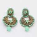 Green Oxidiet Ram Leela Earring For Women. 