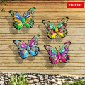 Metal Butterfly Sculptures Butterfly Wall Art Decorations for Garden, Yard Decor. 