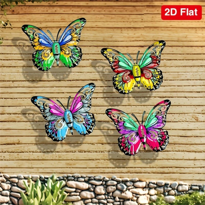 Metal%20Butterfly%20Sculptures%20Butterfly%20Wall%20Art%20Decorations%20for%20Garden,%20Yard%20Decor%20-%20Image%203