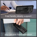 Vantime Case for vivo V30 5G Rugged Impact-resistant Sliding Cover Hard Stand Back Casing. 