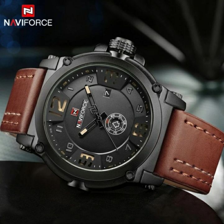 NAVIFORCE%20NF9099%20Day/%20Date%20Function%20Casual%20Quartz%20Watch%20For%20Men%20-%20Brown%20-%20Brown%20-%20Image%206