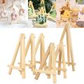 Holder Painting & Sketch Wood Mini Easel Foldable Portable Triangle Display Stand Small Desk Stand Tripod Student. 