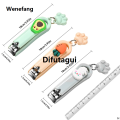 Difutagui Mini cute nail clippers Nail clippers Children's household Luxury pliers single pack cartoon creative folding nail scissors. 