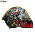 Vega Bolt Superhero Black Red Helmet | Abs Material Dot & Isi Certified Multicolor Full Face Helmet With Removable Inner Paddings. 