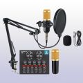 BM-800 Condenser Microphone Set with V8 Sound Card – Ideal for Studio Recording, Streaming & Gaming. 