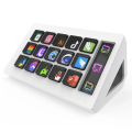 ARELENE For StreamDeck Visual Keyboard LCD Button 15 Keys Live Content Creation Controller Custom Button for /IOS (White). 