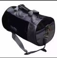Black/Grey Solid Gym Bag Crossbody Bag For Men. 