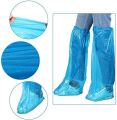 3 Pair Disposable Boot Covers Plastic Long Waterproof Shoes Cover Over The Knee Shoes Cover for Unisex. 