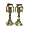 Pair Of 2 Brass Panas (10 Inches). 