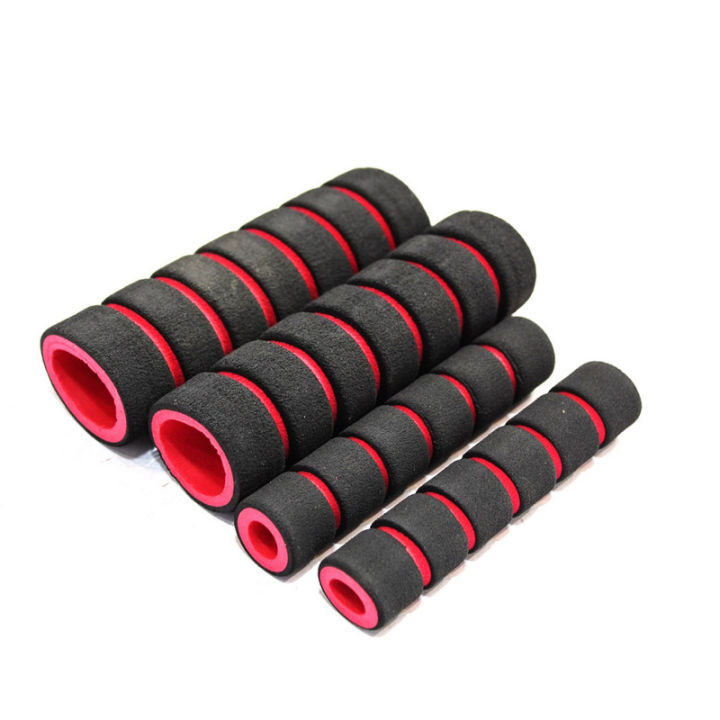 Motorcycle Handle Red/Black Set Of Foam Grip
