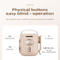 Portable Mini Magnetic Back Clip Mini Bluetooth Speaker Time Display Built in Microphone Retro Speaker Led Lighting Night Light Wireless Speaker Music Gift. 