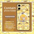 Glitter Quicksand Phone Case For Samsung Galaxy A07 Back Cover phone lens protection cute Fashion Design Rotatable stand. 