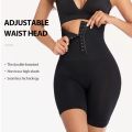 High Waist Hook Slim Belt Shapewear Shorts For Women. 