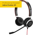 Jabra Evolve 40 Professional Wired Headset, Stereo, MS. 