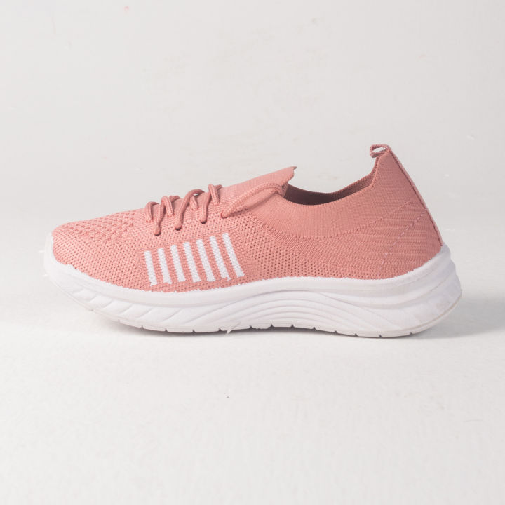 Peach%20Color%20Flynite%20Ladies%20Shoes%20White%20Soul%20With%20Lace%20for%20Women%20-%20Image%202