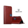 Xiaomi Redmi Note 10 Flip Cover - Brown Original Leather Wallet. 