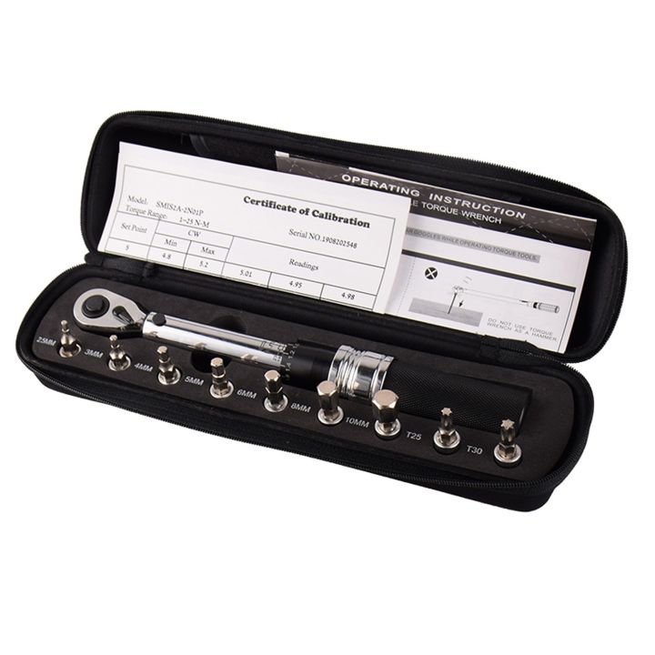 1/4"%20DR%201-25Nm%20Mini%20Adjustable%20Bike%20Torque%20Wrench%20Set%20Bicycle%20Fixing%20Tools%20Kit%20Ratchet%20Mechanical%20Torque%20Spanner%20Manual%20Wrenches%20-%20Image%209