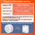 Yuanyan Original Mijia Aqara Two-way Control Module Wireless Relay Switch Controller 2 channels Work For Xiaomi Mihome APP and Home kit. 