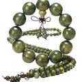 Wholesale Authentic Green Sandalwood Buddha Beads Bracelet Natural Sandalwood Argentinian Jade Sandalwood Bracelet Men & Women's Accessories. 