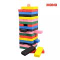 Woodewn Colorful Jenga Blocks. 