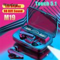 Wenefang M19 Earbuds Mic Flashlight Full Set with Box - Airdotspro TWS Bluetooth 5.0 Stereo Headphones Luxury Earphones Headsets Airdots Earpods Airpods with Mic F9 M19 i12 i7s Inpods. 