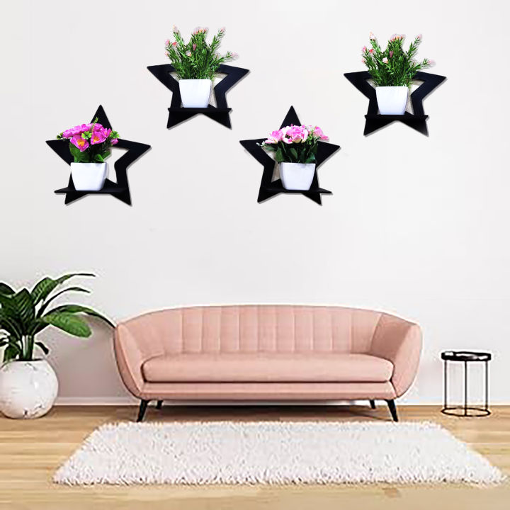 Star%20Shelf%20Wooden%20Beautiful%20Aesthetic%20Design%20Wall%20Decor%20Art%20and%20Shelf%20Rack%20In%20Black%20Pack%20Of%204%20Pc%20-%20Image%203
