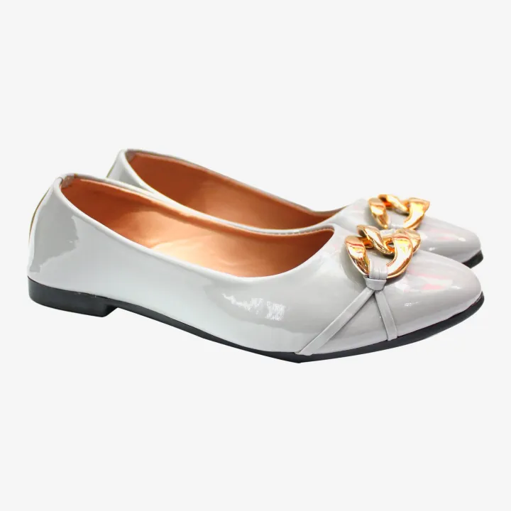 Light%20Grey%20Color%20Chain%20Design%20Close%20Shoes%20For%20Women%20-%20Image%205