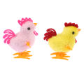 1PC Plush Wind Up Chicken Kids Educational Toy Clockwork Jumping Walking Chicks Toys EATOP. 