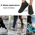 Non-Slip Silicone Rain Boot Shoe Cover Waterproof Reusable Foldable Overshoes With Excellent Elastic. 