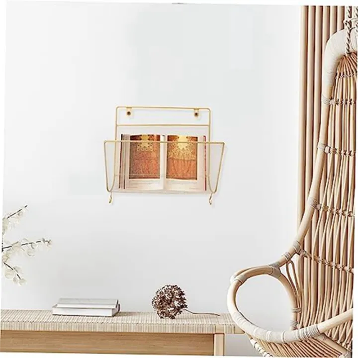 1%20Piece%20Iron%20Book%20Rack%20Metal%20Newspapers%20Rack%20Wall%20Mounted%20Bookshelf%20Wall%20Storage%20Shelves%20Office%20Simple%20Style%20Black%20-%20Image%205