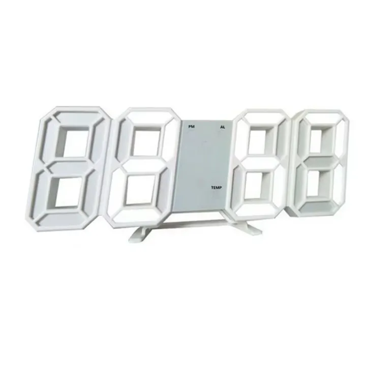Indoor Digital Wall Clock Electronic Clock Desk Watch Bedroom Living ...
