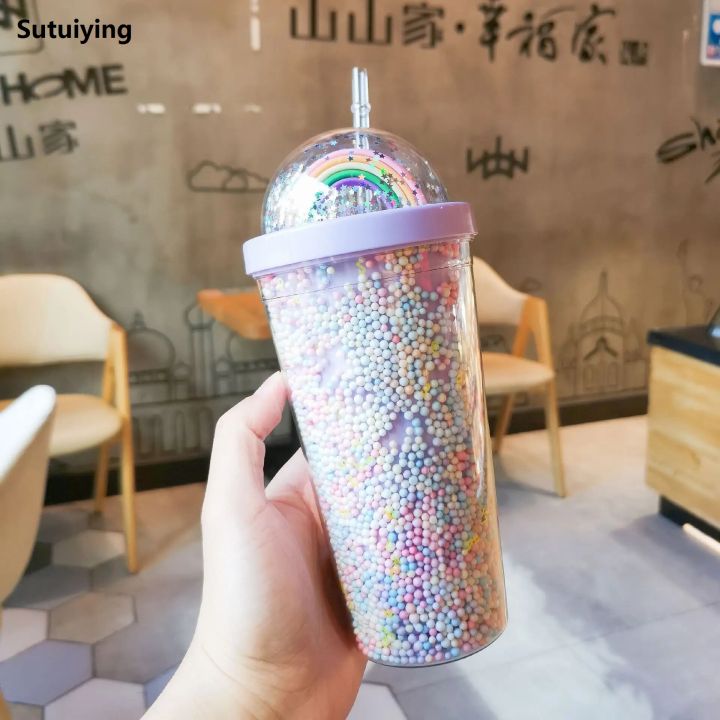 Sutuiying%20Portable%20Special%20Offer%20Cartoon%20Cute%20Rainbow%20Cup%20with%20Straw%20Double%20Plastic%20BPA%20Free%20Woman%20Girl%20Water%20Bottle%20for%20Juice%20Milk%20Coffee%20500ml%20Drinking%20Tumbler%20-%20Image%208